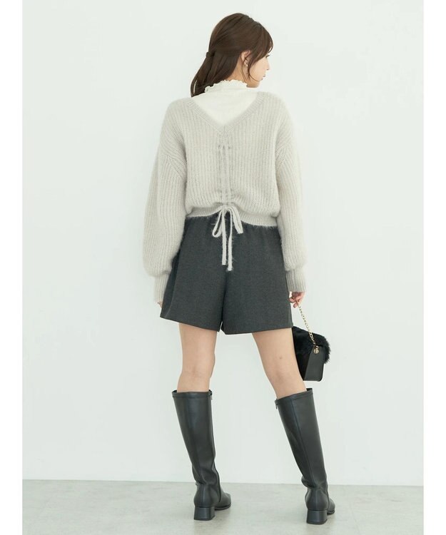 earth music&ecology ねこ毛ライク２ｗａｙボレロ Light Gray