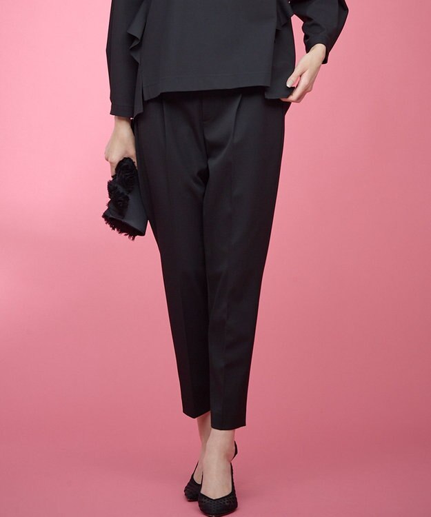 組曲 【KUMIKYOKU NAVY】ウーステッドライククロス イージーパンツ ブラック系