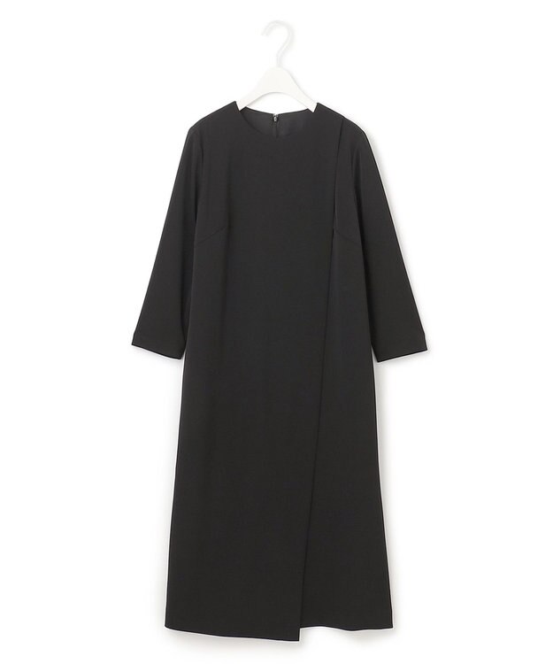 ICB 【新色追加・防シワ・速乾・洗える】Fied デザインワンピース ブラック系