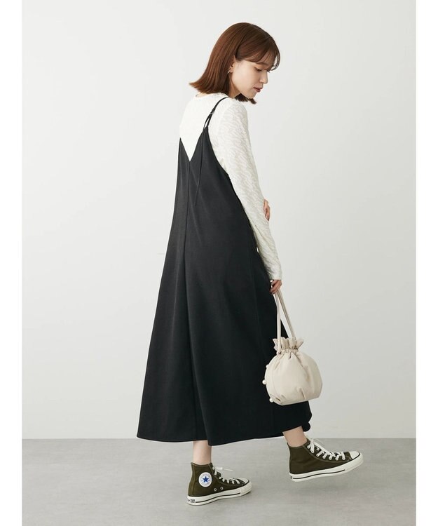 Green Parks ２ｗａｙ起毛キャミワンピース Black