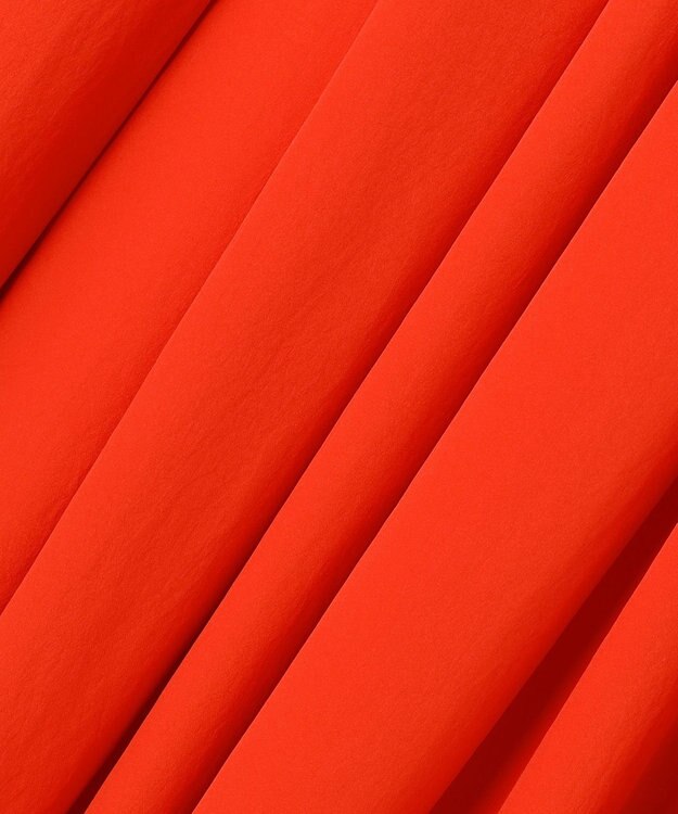 uncrave クールタッチカラータイプライター フレアスカート スカーレット