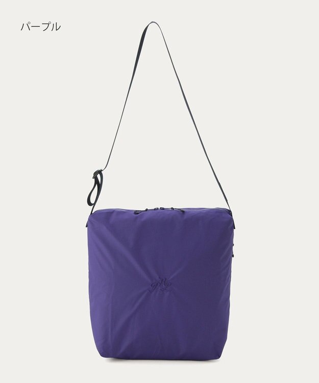 MOONBAT POLO RALPH LAUREN(ポロ ラルフローレン) PRL刺繍 ショルダー レインバッグ  無地 パープル