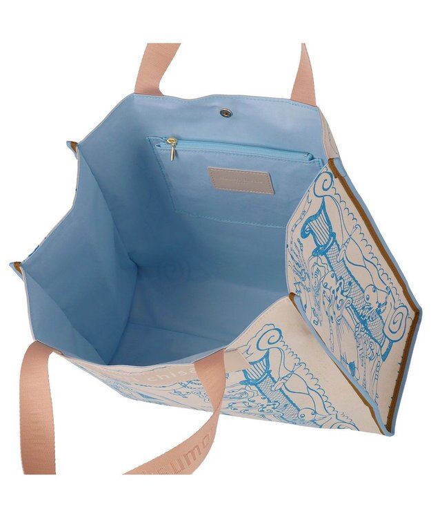 tsumori chisato CARRY マーメイドルーム トートバッグ　Lサイズ ブルー
