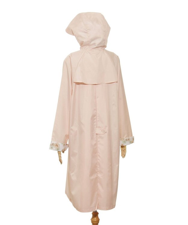 MOONBAT 【バッグ付】ポール & ジョー (PAUL & JOE　ACCESSOIRES) レインコート ポンジークリザンテーム ピーチ