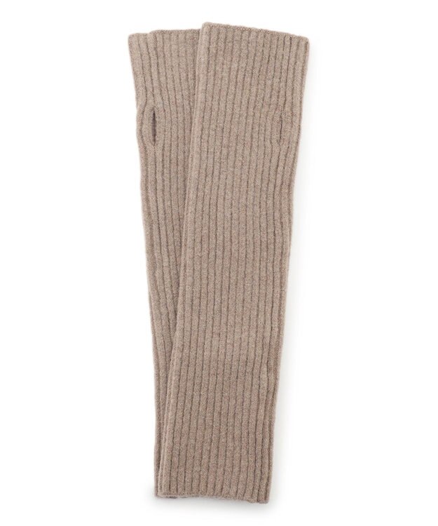 UNFILO 【WEB/一部店舗限定】ふわふわニット アームウォーマー モカ