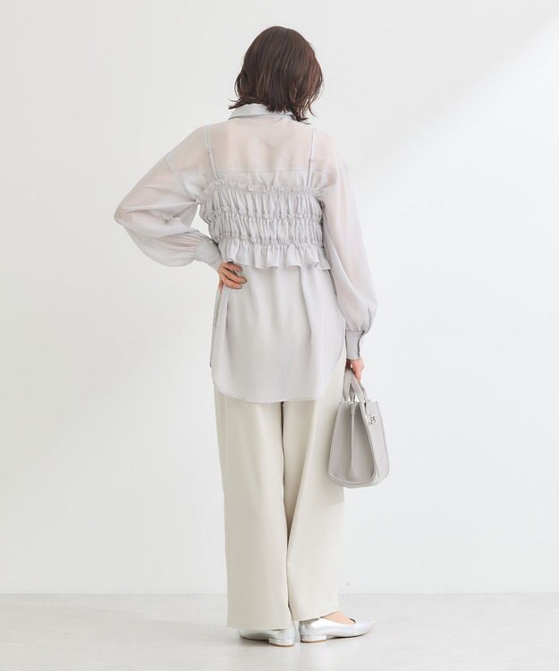 Green Parks ・ＥＬＥＮＣＡＲＥ　ＤＵＥ　シアービスチェ付シャツ Gray