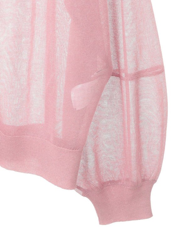 AMERICAN HOLIC 【WEB限定】【接触冷感】2WAYシアーニットカーディガン Pink