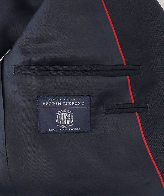 J.PRESS MEN 【定番 / 不朽の名作】ペピンメリノトロピカル ブレザー / 金釦 / 3B / 背抜き / Authentic-Fit ネイビー系