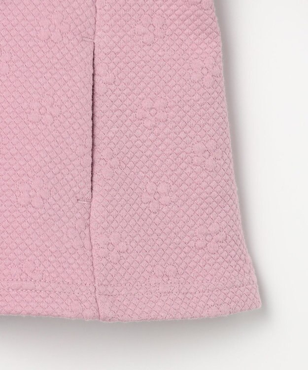 組曲 KIDS 【90-100㎝】フラワーキルト パーカー ラベンダー