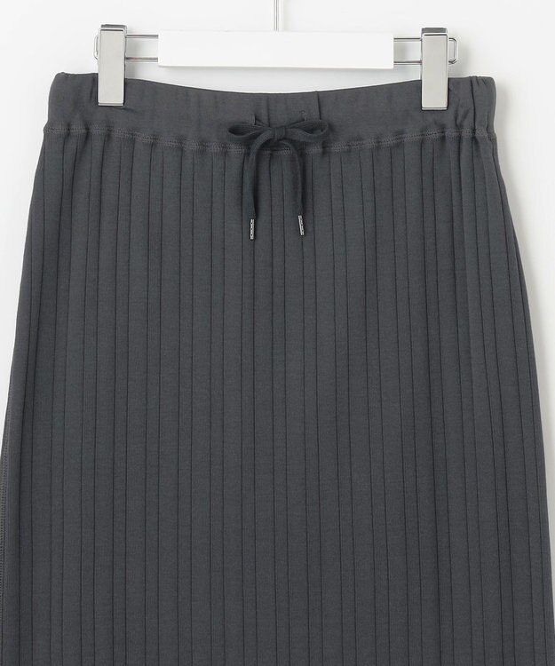 23区 【SLOW/一部店舗限定】ランダムリブフライス スカート グレー系