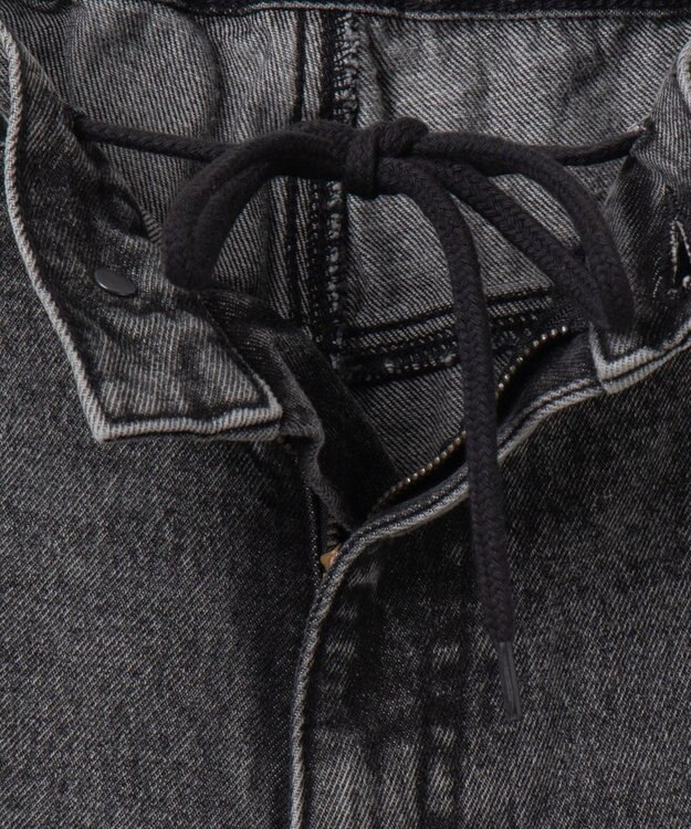 WEGO 【ユニセックス着用ITEM/SMLサイズ展開】デニムルーズフレアパンツ グレー