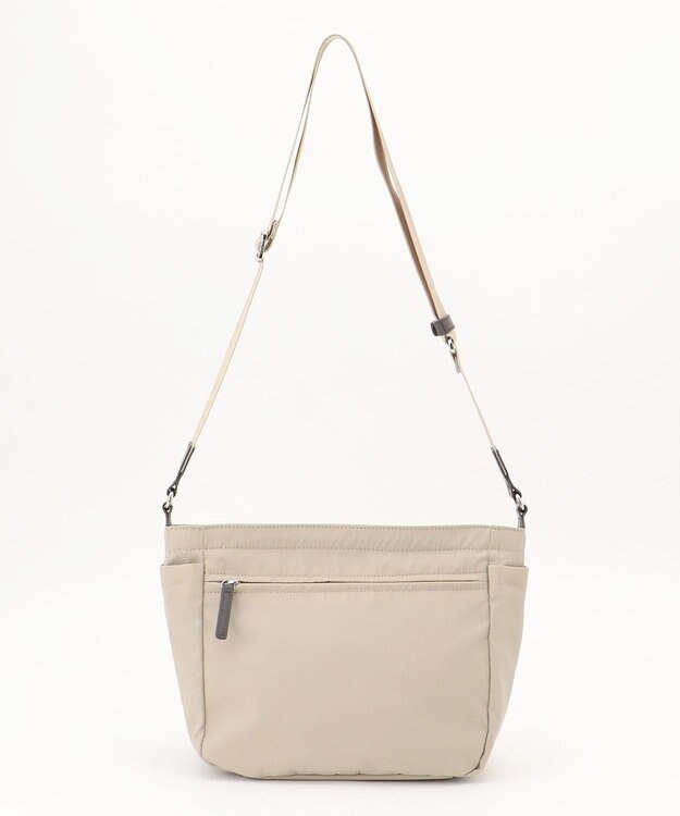 Y'SACCS ダブルタブ　トラベルショルダーバッグ ライトベージュ