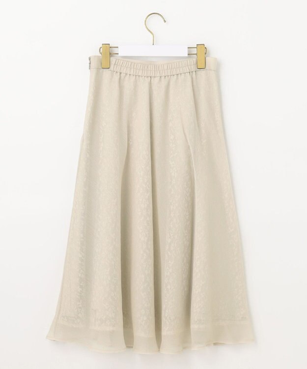 ANY SIS 【洗える】レーシーミルフィーユ スカート ベージュ