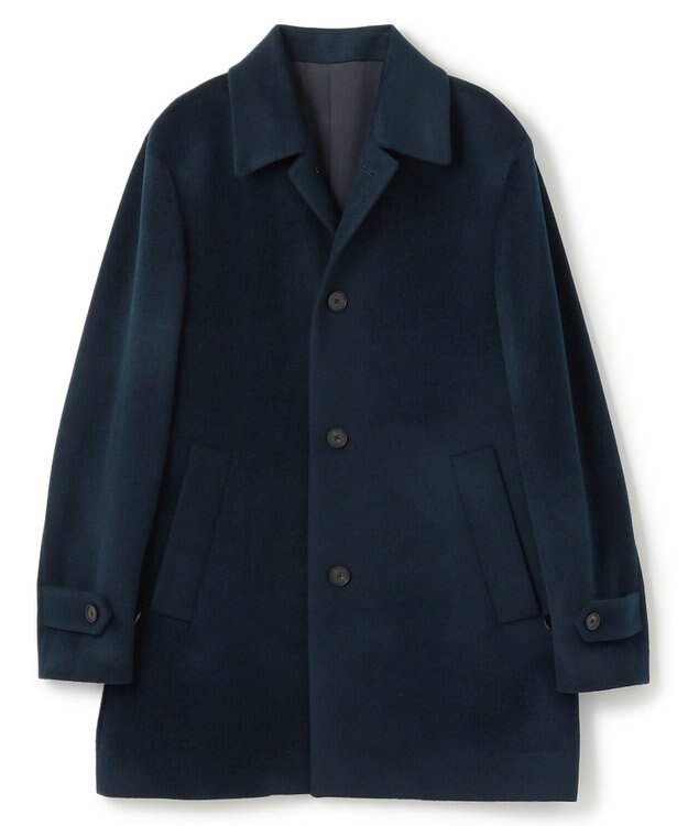 JOSEPH HOMME グロッシーウール　バルマカーンコート ネイビー系