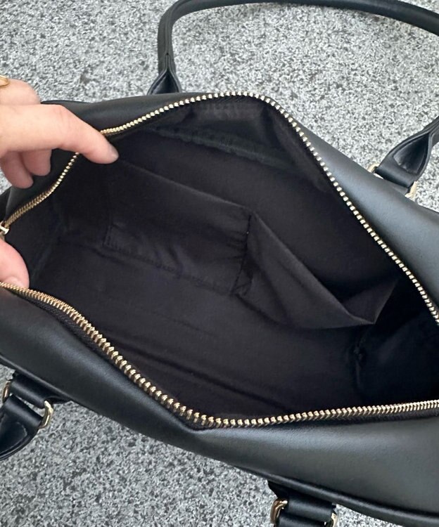 LA BAGAGERIE 【インスタグラマー Chiyoさん×LA BAGAGERIE】スクエアボストン ブラック