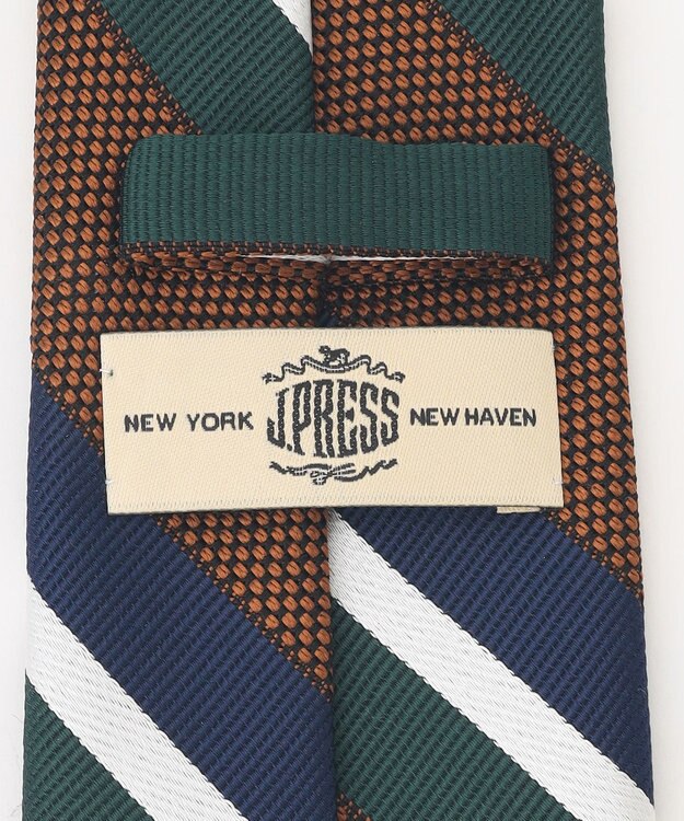 J.PRESS MEN 【JAPANESE SILK FRESCO TIE COLLECTION】マルチストライプ ネクタイ ブラウン系1
