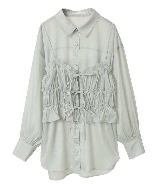 Green Parks ・ＥＬＥＮＣＡＲＥ　ＤＵＥ　シアービスチェ付シャツ Green