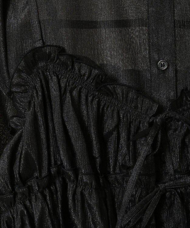 Green Parks ・ＥＬＥＮＣＡＲＥ　ＤＵＥ　シアービスチェ付シャツ Black