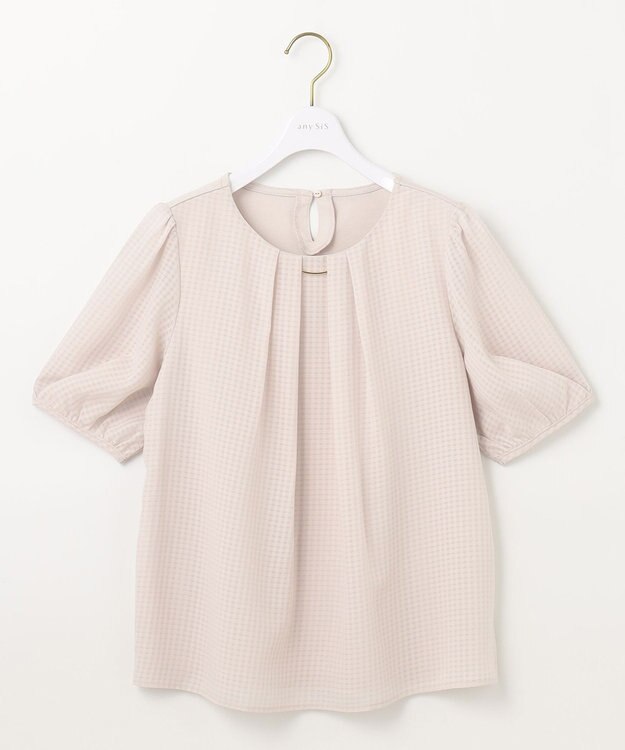 ANY SIS 【吸水速乾・UVケア・接触冷感】コンフォートジャージー ブラウス ローズグレー