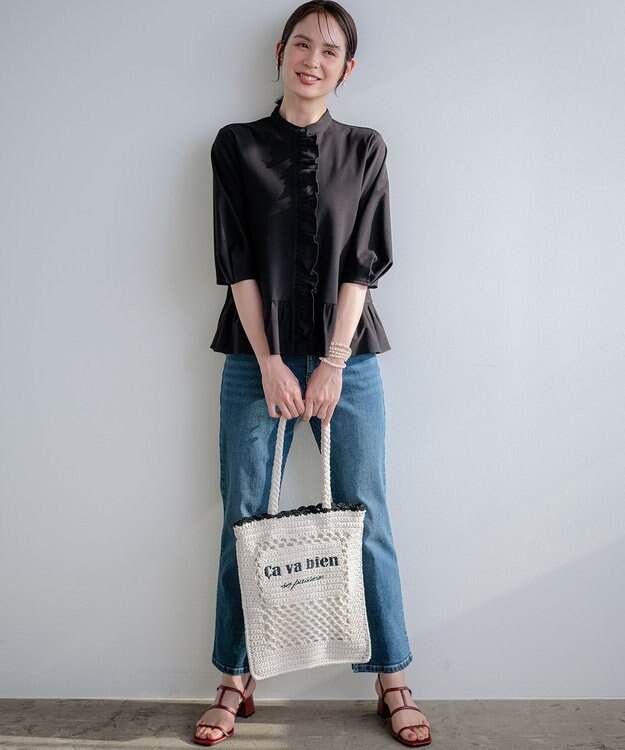 組曲 S ミッドデニム パンツ ユーズドブルー系