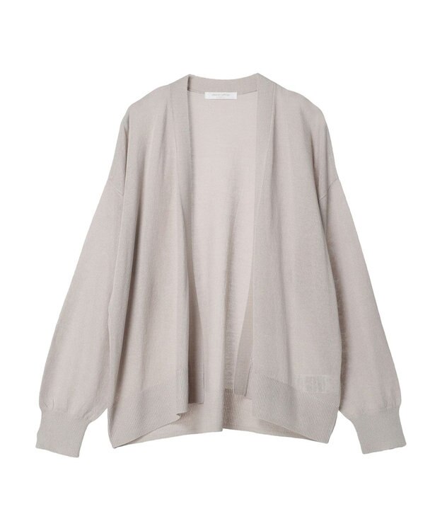 Green Parks 接触冷感ゆったりカーデ Light Gray