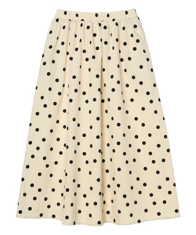 Green Parks ・ＥＬＥＮＣＡＲＥ　ＤＵＥ　ドットタフタスカート Ivory