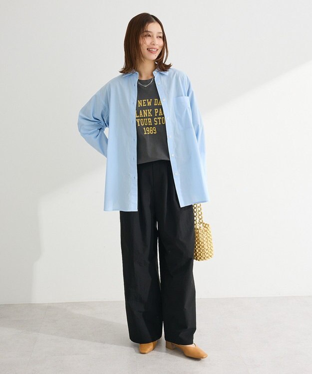 Green Parks ピグメントロゴＴシャツ Charcoal Gray