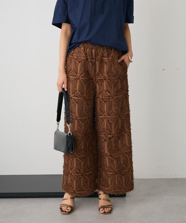 CRAFT STANDARD BOUTIQUE カットジャガードパンツ Brown