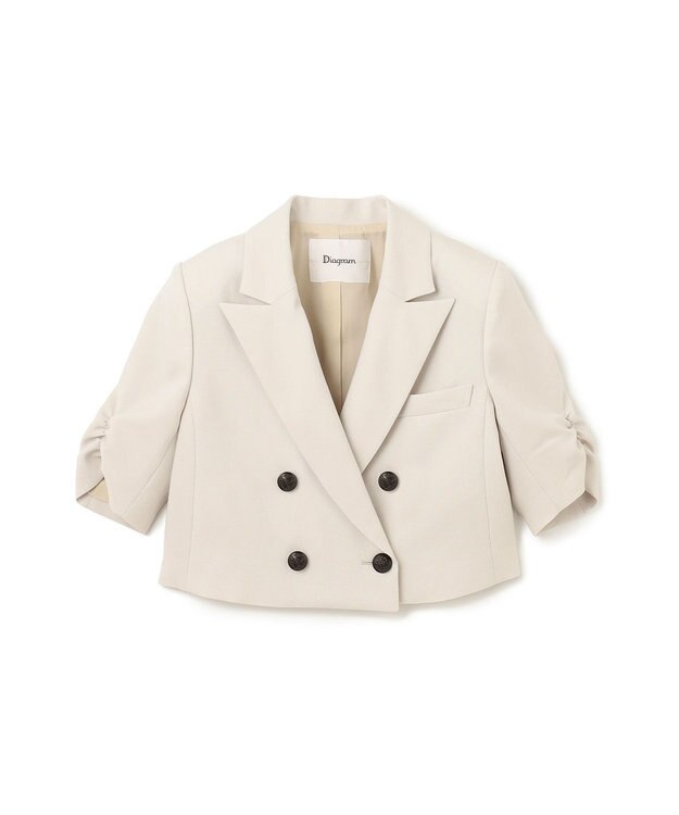 GRACE CONTINENTAL ショートテーラージャケット ベージュ