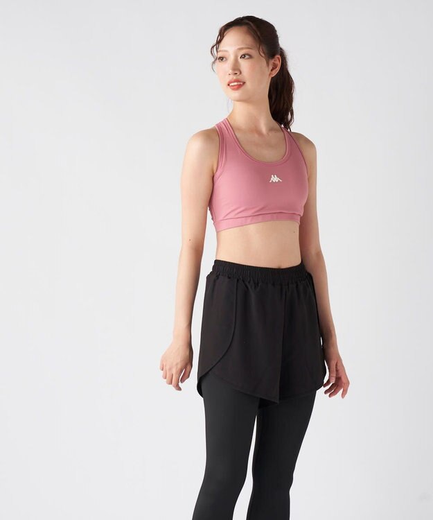 OP／FILA 【Kappa】カップ/リフレクター付き フィットネス スポーツブラトップ ダークピンク