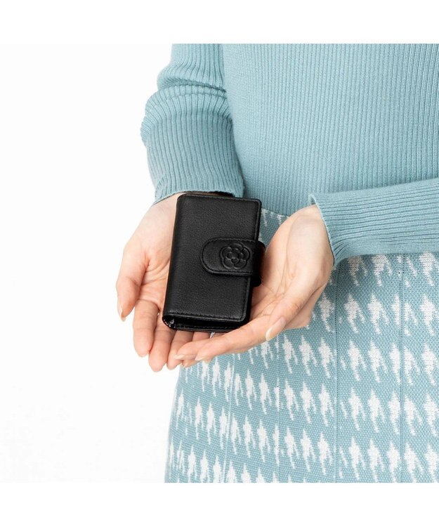 CLATHAS ワッフル スマートキーケース ブラック