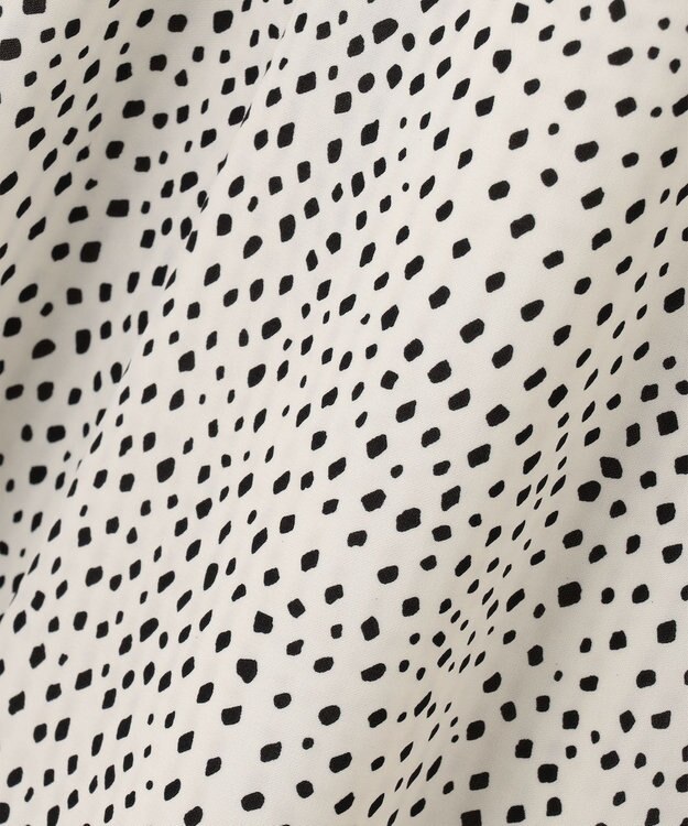 Feroux 【洗える】ショルダーオープンドット ワンピース ホワイト系5