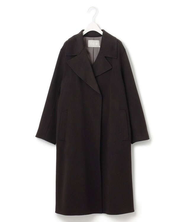 ICB 【人気のため新色追加】ウールリバー トレンチコート バーントブラウン系