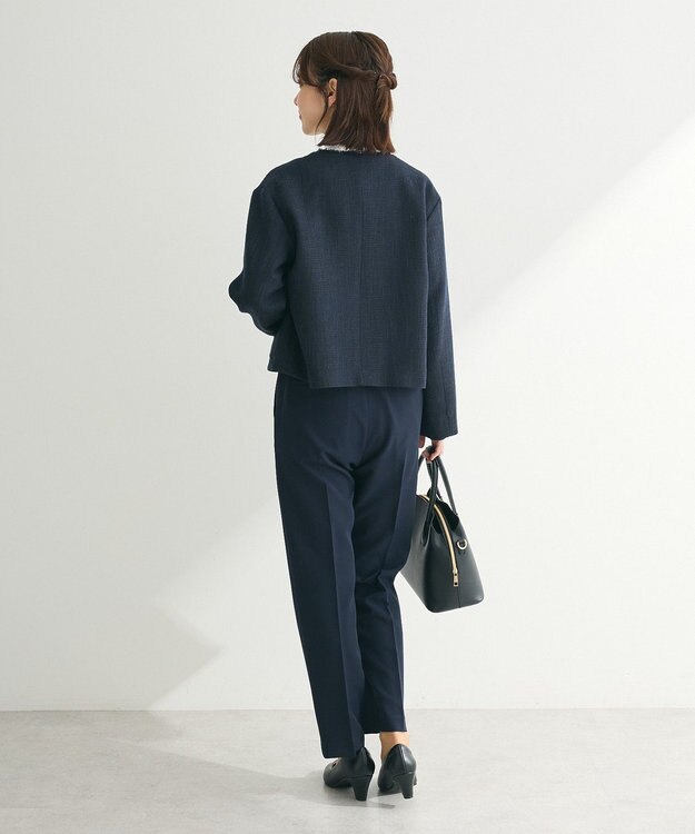 Green Parks ef-de タックテーパードパンツ Dark Navy