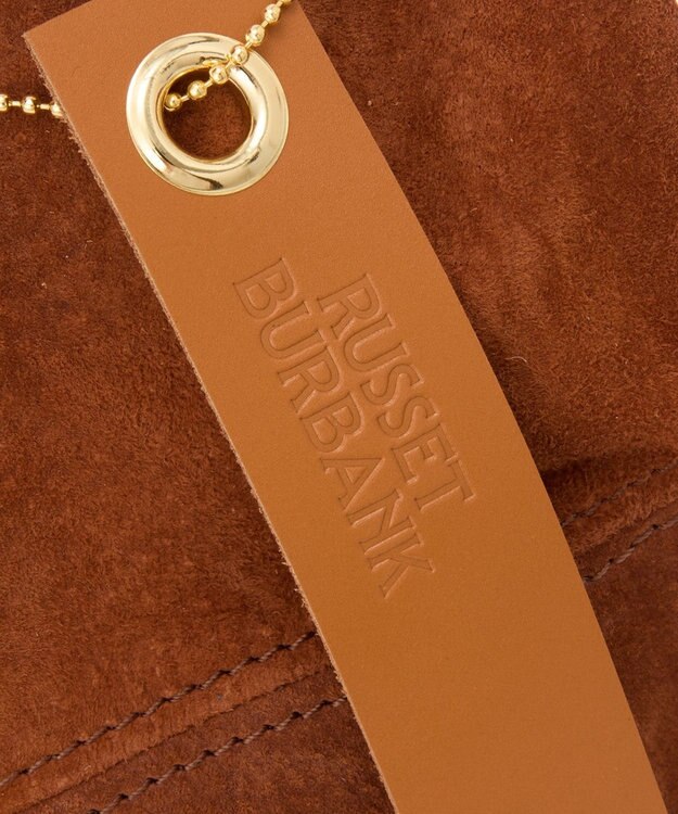 russet 【2025AW新作】本革スエード巾着ハンドバッグ(CE-1582) Brown