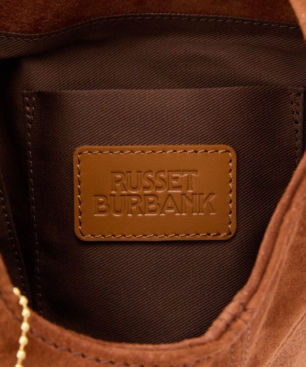 russet 【2025AW新作】本革スエード巾着ハンドバッグ(CE-1582) Brown