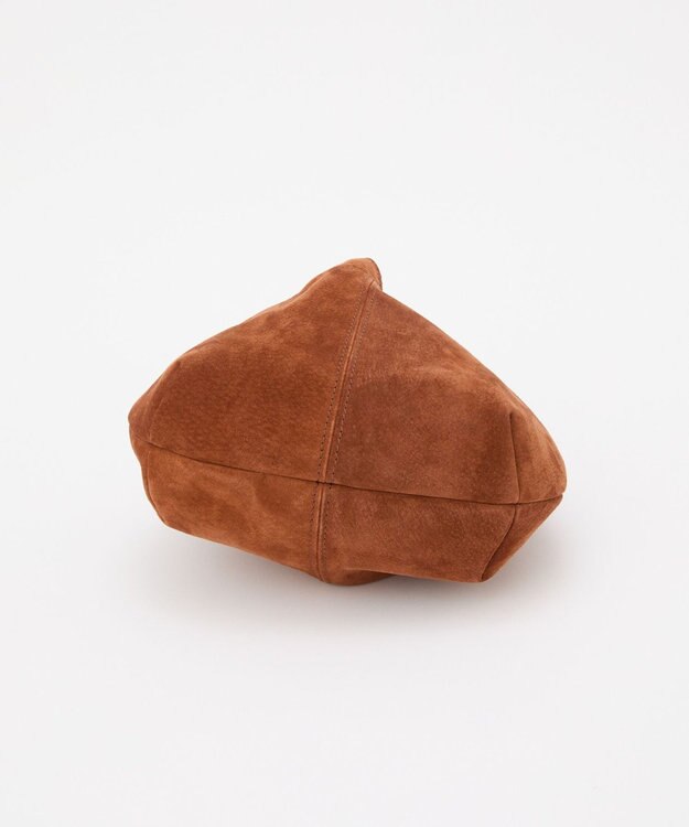 russet 【2025AW新作】本革スエード巾着ハンドバッグ(CE-1582) Brown