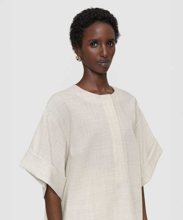 JOSEPH ライトウール　ブラウス Marble Melange