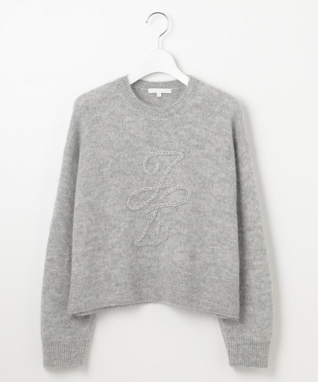 自由区 S アルパカミドルゲージ ニット グレー