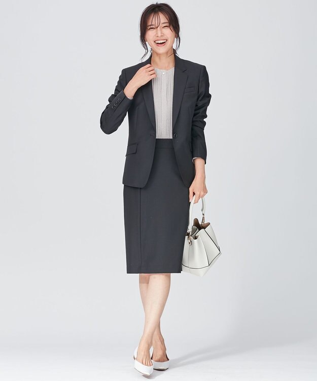 23区 L 【洗える】ヴィンテージ プリント ピンタック ブラウス ベージュプリント