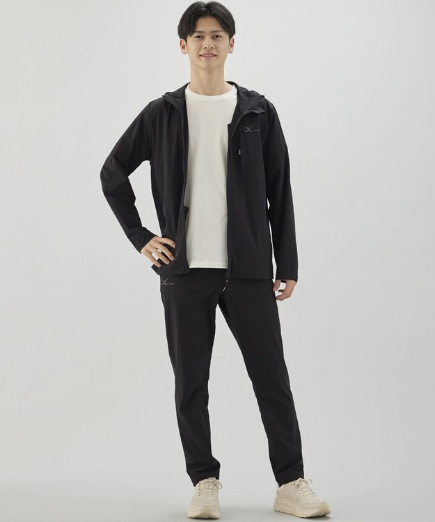 CW-X 【MEN】 CW-X トップス ジャケット 長袖 はっ水(本体) UVカット率90%以上(本体) フード付き メンズ DWO549 /ワコール ブラック