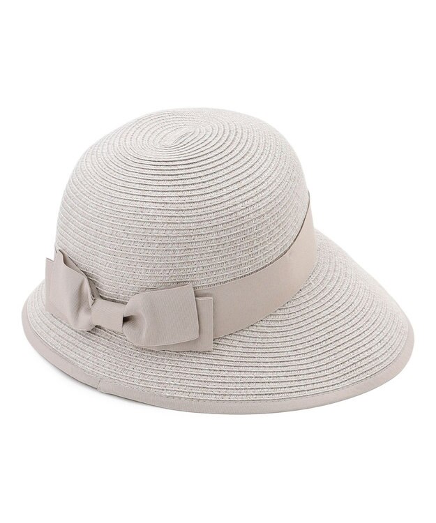 TOCCA 【サイズ調整可】HALF BRIM RIBBON HAT ブレードハット グレージュ系
