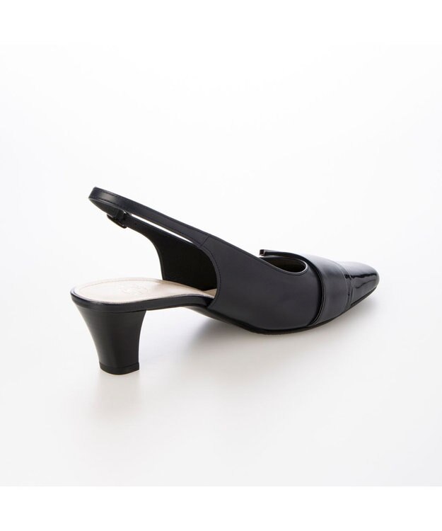 Riz raffinee <Riz raffinee>バックルモチーフバックベルトパンプス ネイビー