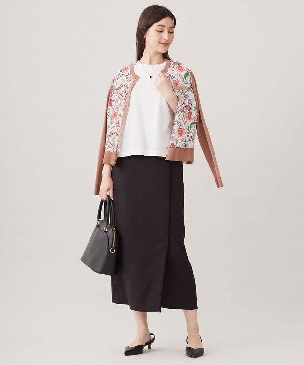 ※ お値引きします☺︎わらび専用※子供用 フラワープリントドレス カーディガン付き アンサンブル対応・洗える】マラケシュフラワープリント長袖