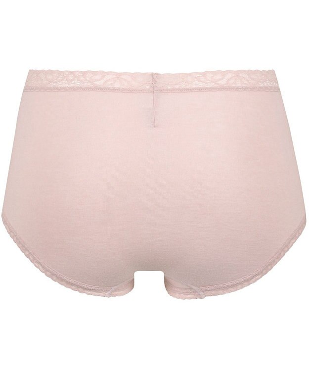 Wing ショーツ 綿混(身生地部) やさしい肌あたり 【デイリーフィット やわらかコットン】 はきこみ丈ふかめ EC3230 ウイング／ワコール ピーチ