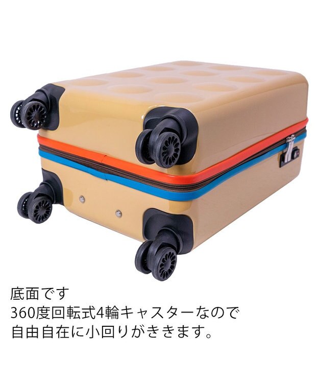 tsumori chisato CARRY 新ネコドットキャリー キャリーバッグ キャリーケース 【 機内持ち込み 約32リットル 1泊 2泊程度 】 ベージュ