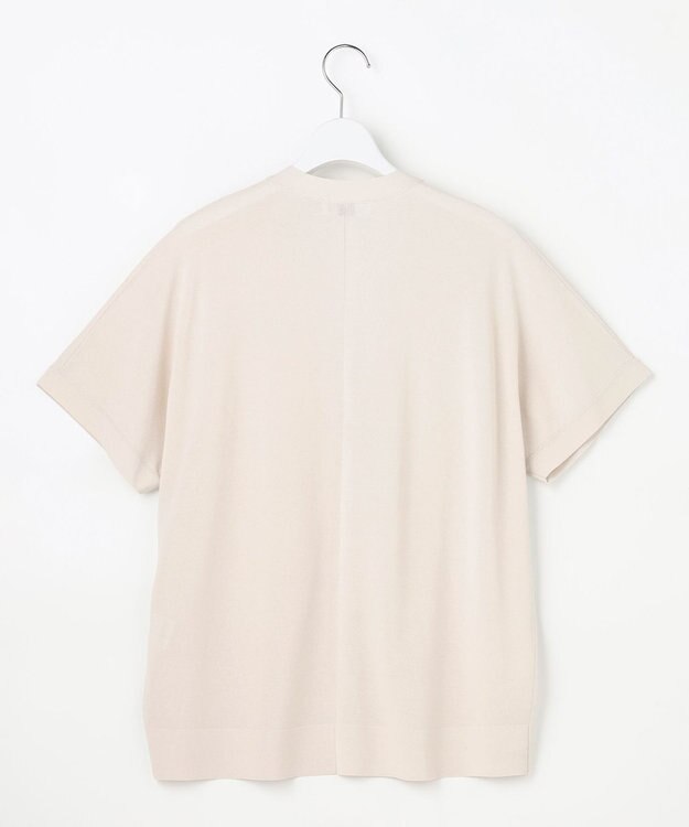 J.PRESS LADIES COOL VIS/CO Vネック カーディガン グレージュ系