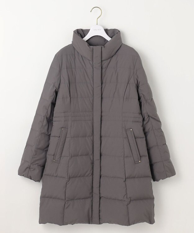 ANY SIS 【撥水・洗える】美シルエットスタンドロング ダウン グレー