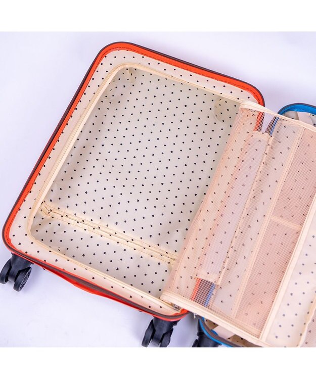 tsumori chisato CARRY 新ネコドットキャリー キャリーバッグ キャリーケース 【 機内持ち込み 約32リットル 1泊 2泊程度 】 ベージュ