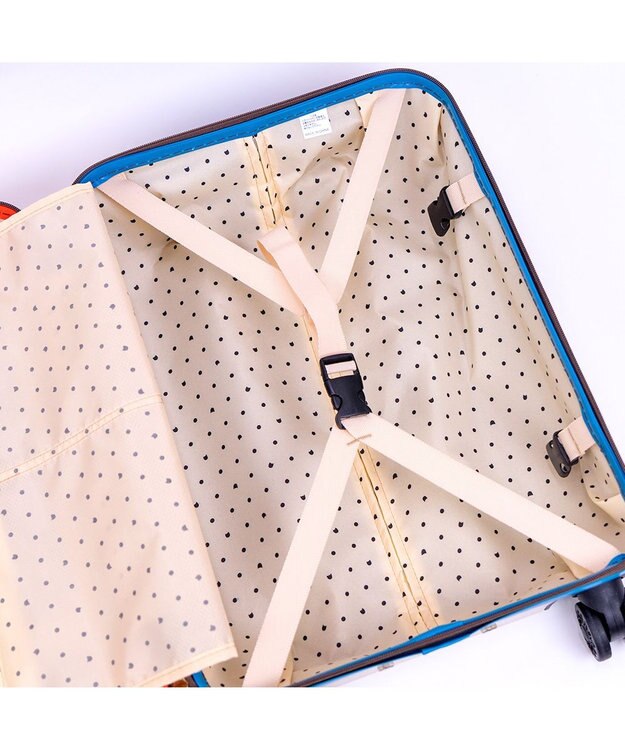 tsumori chisato CARRY 新ネコドットキャリー キャリーバッグ キャリーケース 【 機内持ち込み 約32リットル 1泊 2泊程度 】 ベージュ